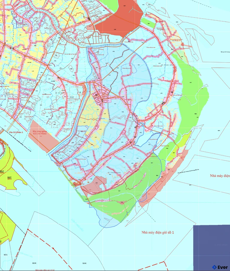 Bản đồ quy hoạch xã Thạnh Phong