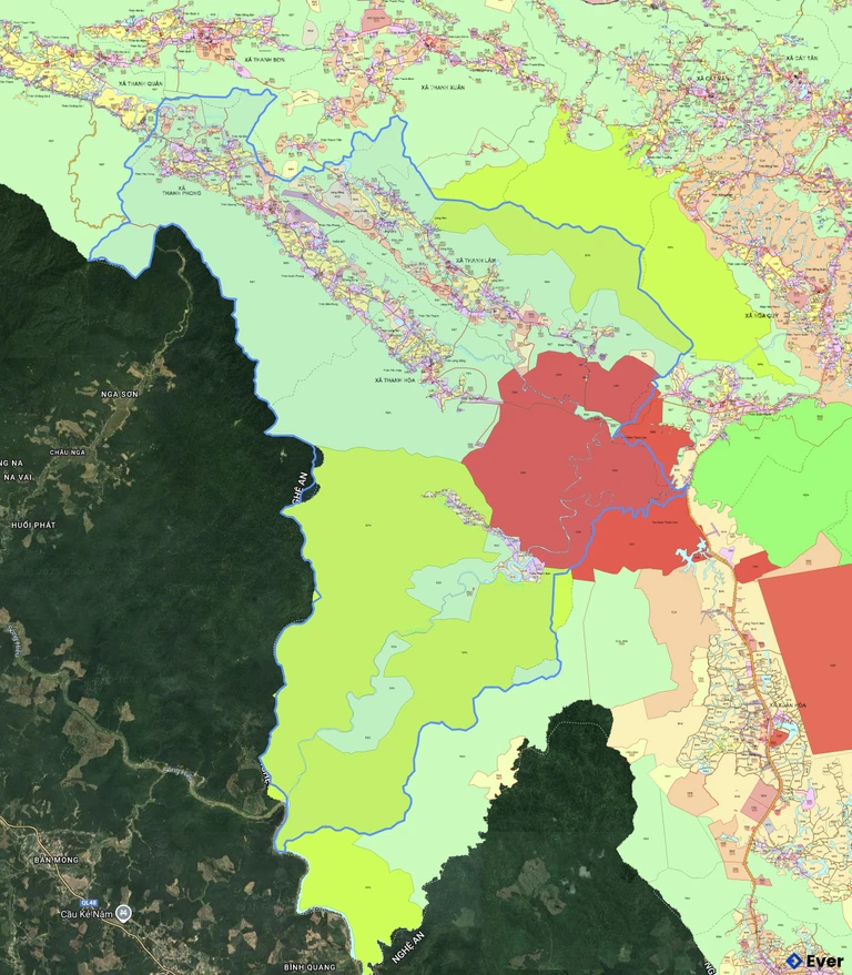 Bản đồ quy hoạch xã Thanh Phong