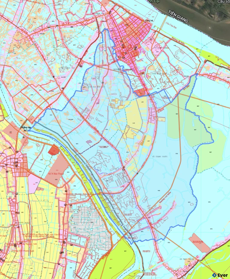 Bản đồ quy hoạch xã Thạnh Phước