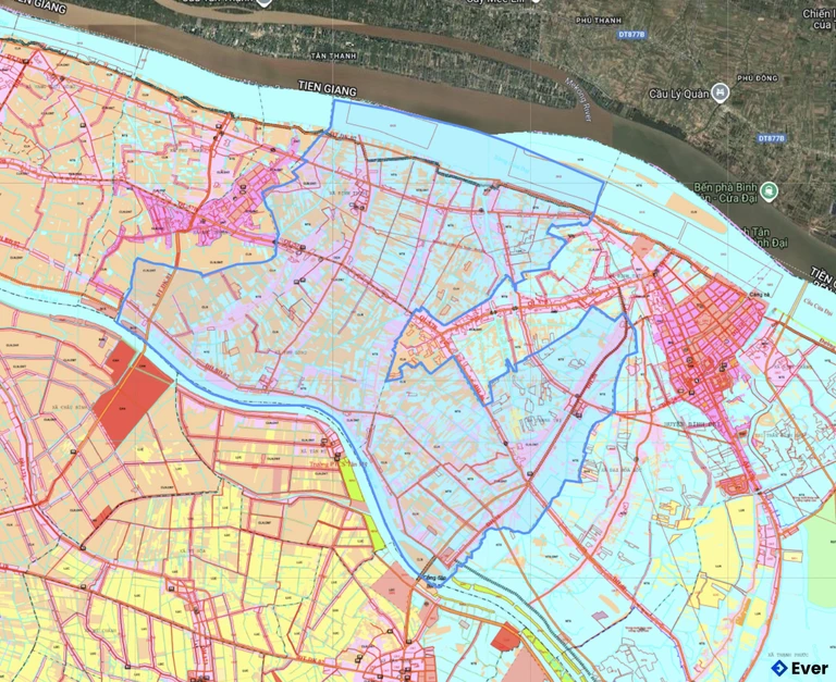 Bản đồ quy hoạch xã Thạnh Trị