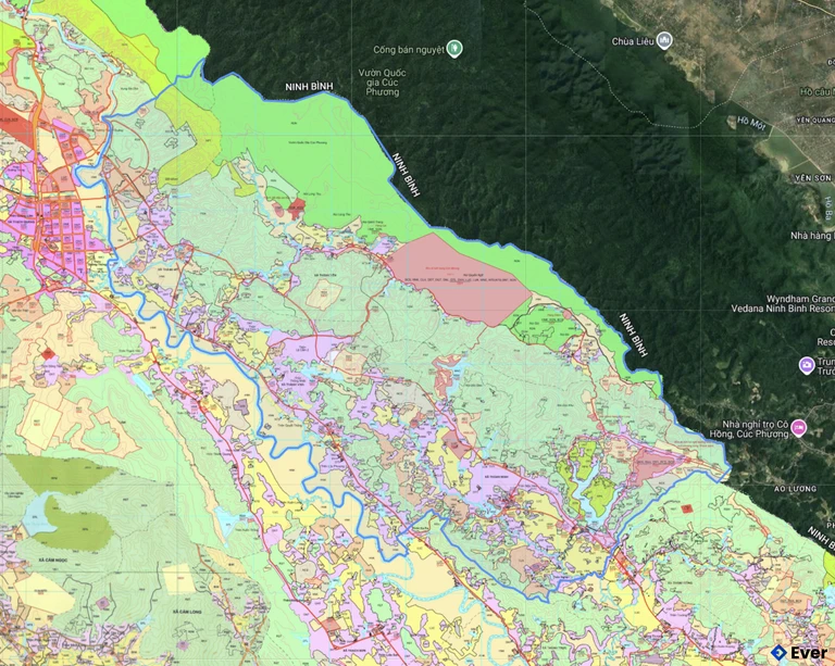 Bản đồ quy hoạch xã Thành Vinh