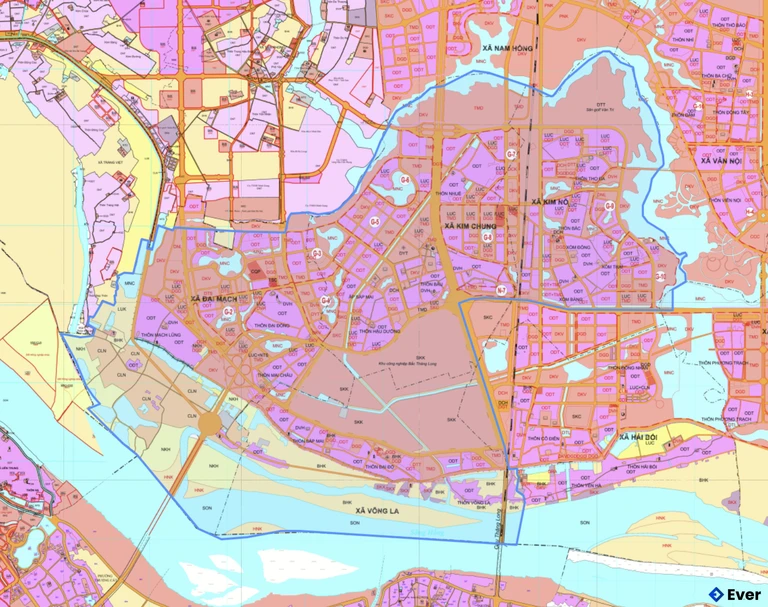 Bản đồ quy hoạch xã Thiên Lộc