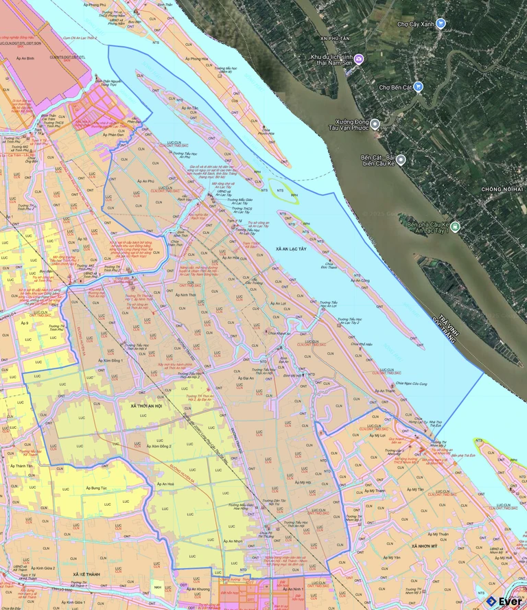 Bản đồ quy hoạch xã Thới An Hội