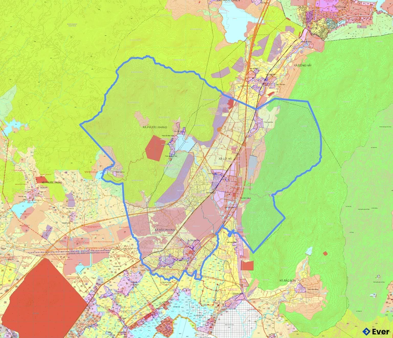 Bản đồ quy hoạch xã Thuận Bắc