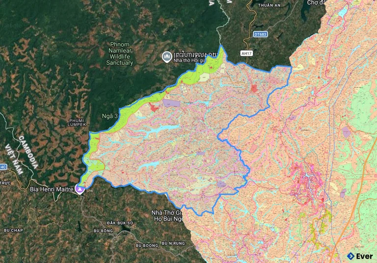Bản đồ quy hoạch xã Thuận Hạnh