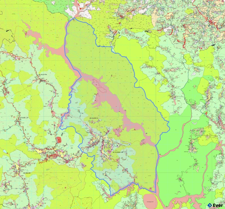 Bản đồ quy hoạch xã Thượng Lâm