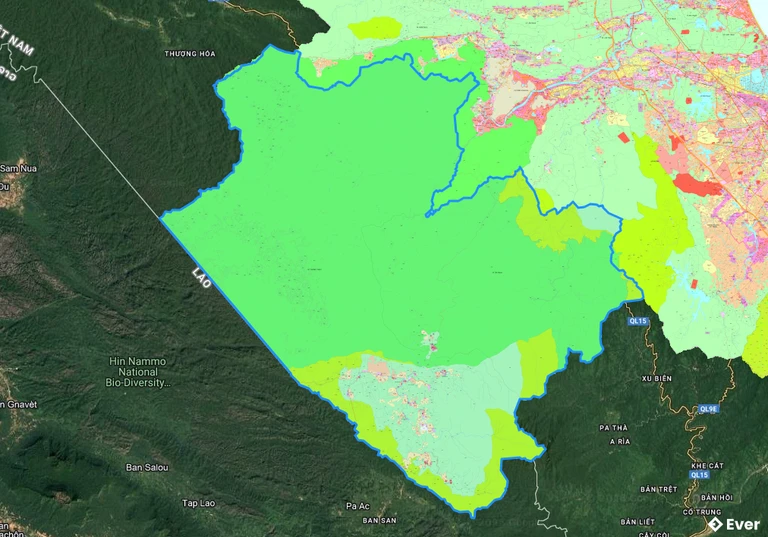Bản đồ quy hoạch xã Thượng Trạch