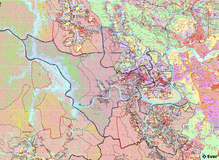 Bản đồ quy hoạch xã Thường Xuân