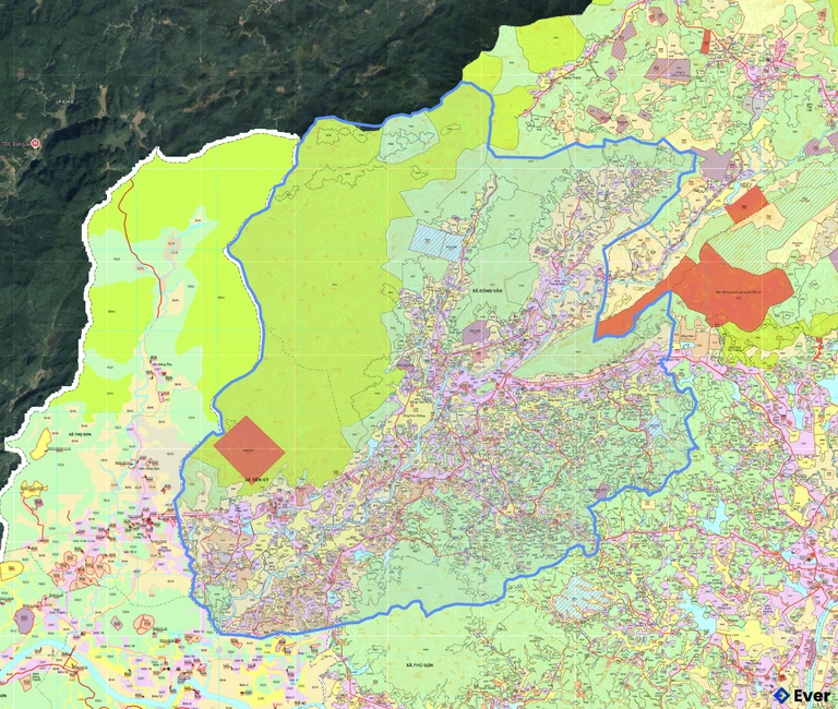 Bản đồ quy hoạch xã Tiên Đồng