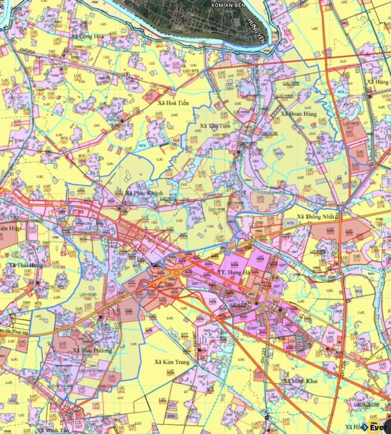 Bản đồ quy hoạch xã Tiên La