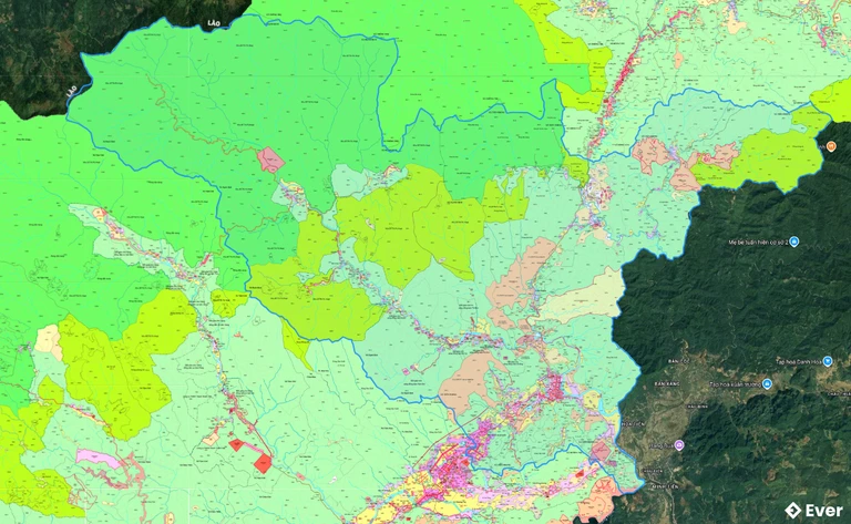 Bản đồ quy hoạch xã Tiền Phong