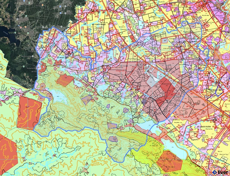 Bản đồ quy hoạch xã Toàn Lưu