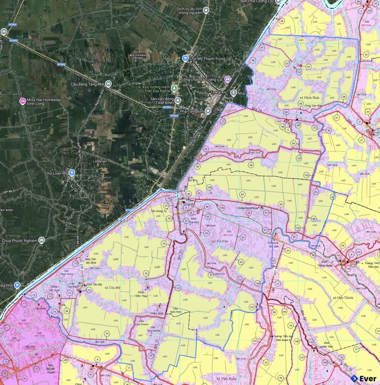 Bản đồ quy hoạch xã Trà Côn