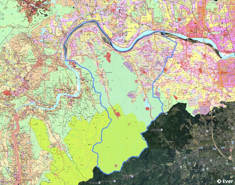 Bản đồ quy hoạch xã Trà Giang