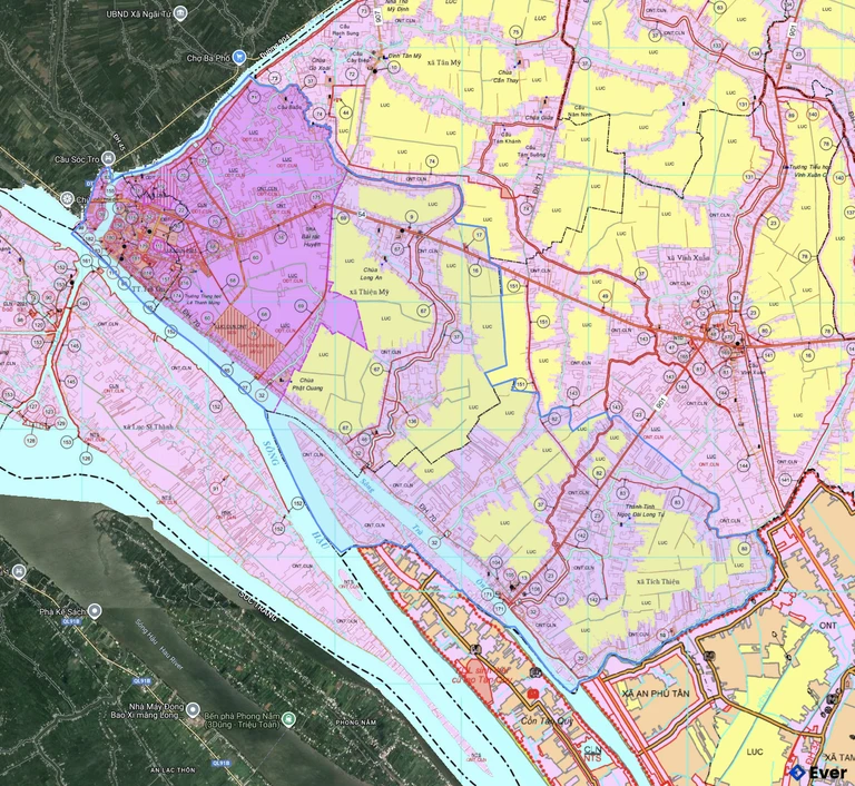 Bản đồ quy hoạch xã Trà ôn