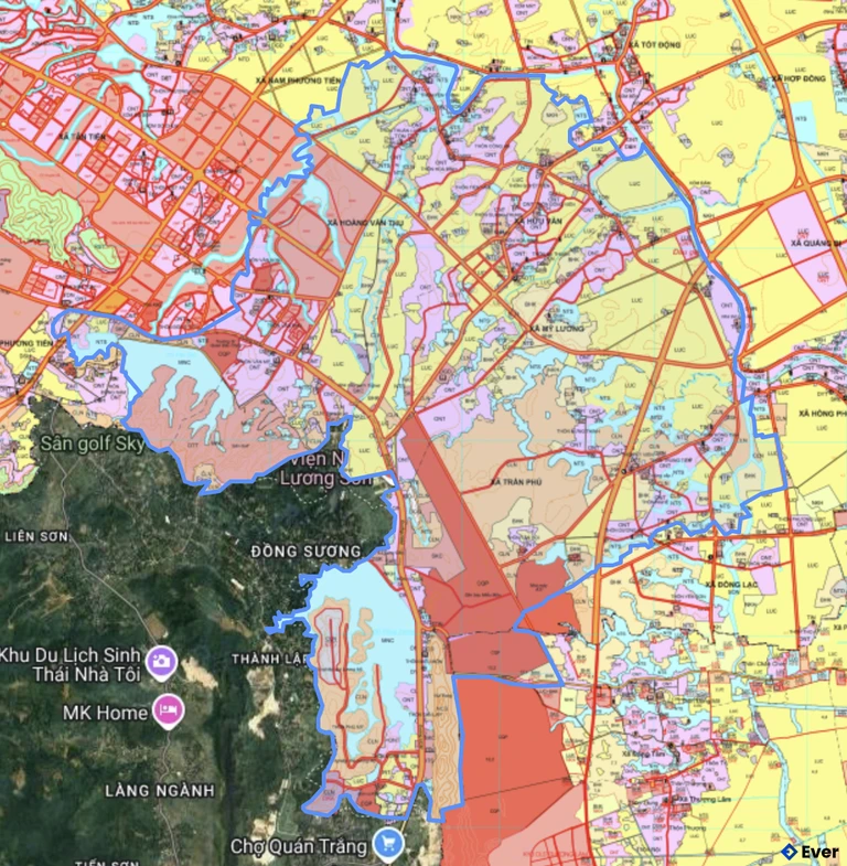 Bản đồ quy hoạch xã Trần Phú