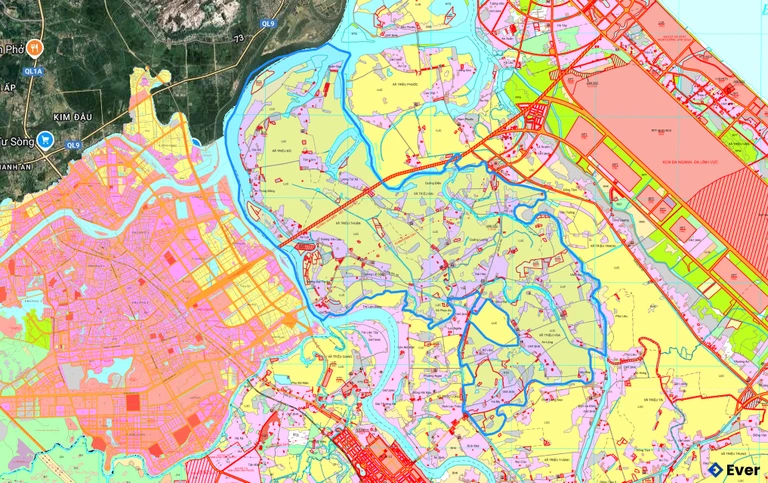 Bản đồ quy hoạch xã Triệu Bình