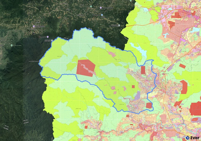 Bản đồ quy hoạch xã Trung Khánh Vĩnh