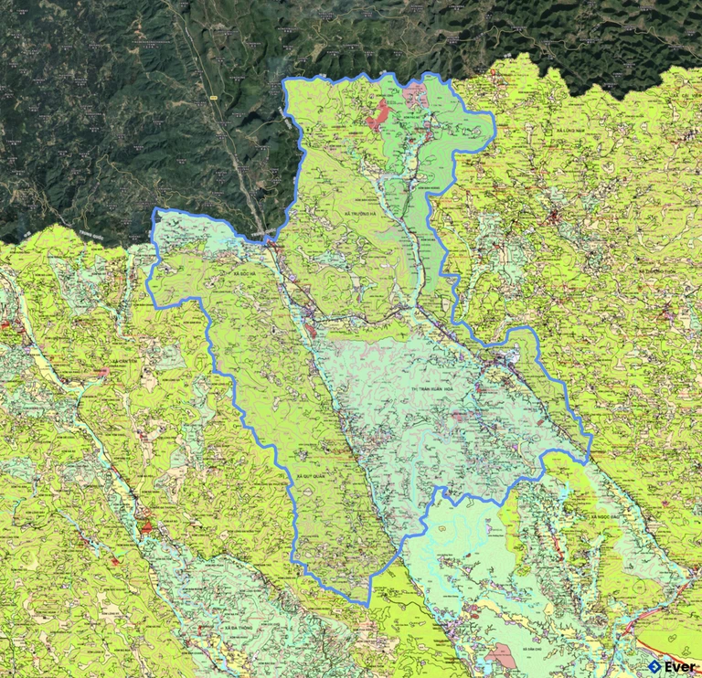 Bản đồ quy hoạch xã Trường Hà