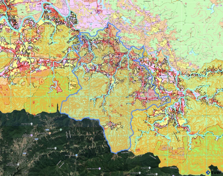 Bản đồ quy hoạch xã Trường Sơn