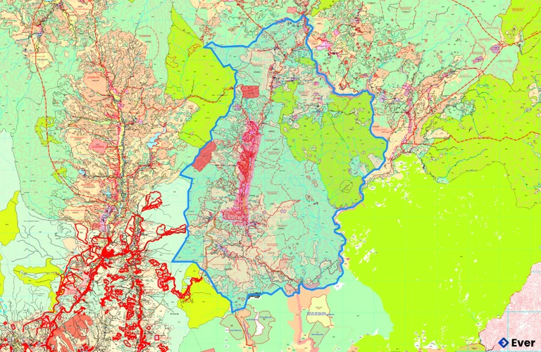 Bản đồ quy hoạch xã Tu Mơ Rông