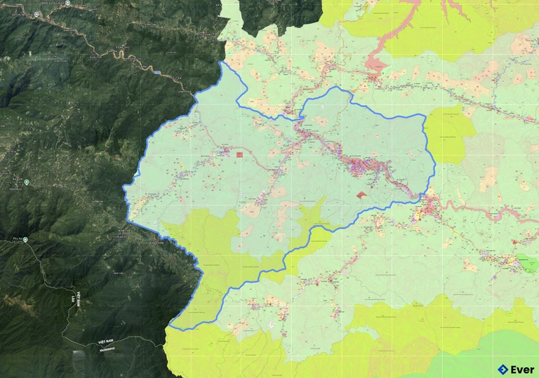Bản đồ quy hoạch xã Tương Dương