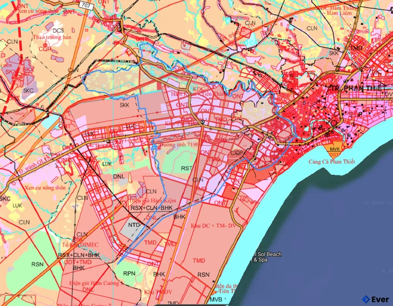 Bản đồ quy hoạch xã Tuyên Quang