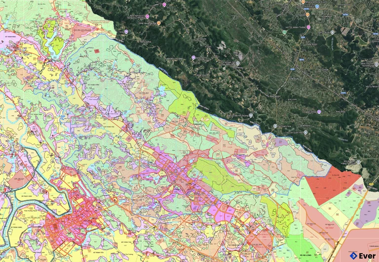 Bản đồ quy hoạch xã Vân Du