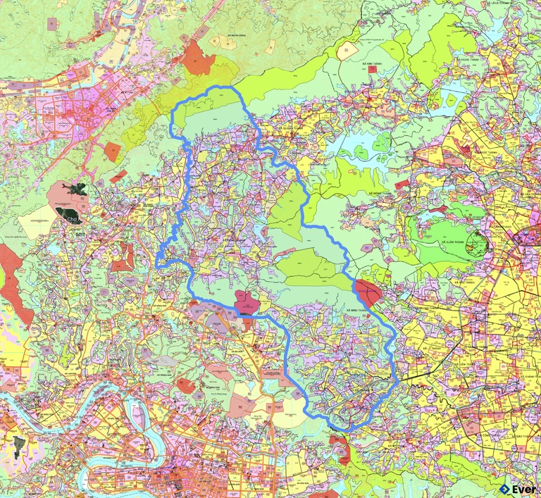 Bản đồ quy hoạch xã Vân Du