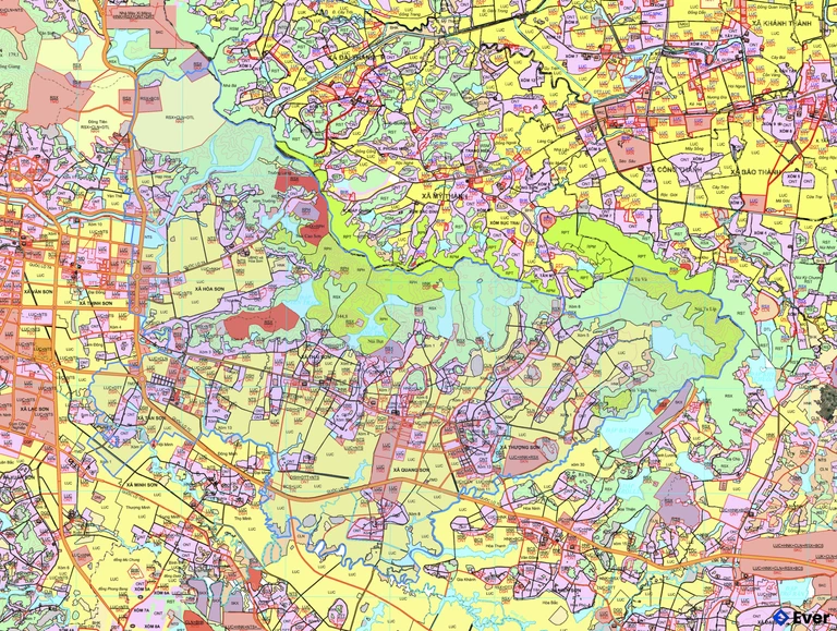 Bản đồ quy hoạch xã Văn Hiến