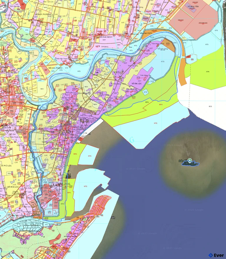 Bản đồ quy hoạch xã Vạn Lộc