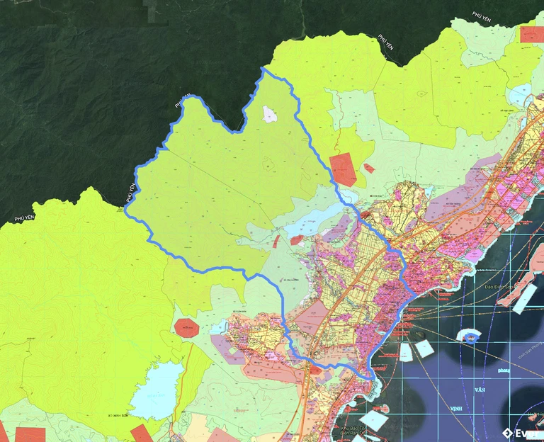 Bản đồ quy hoạch xã Vạn Ninh