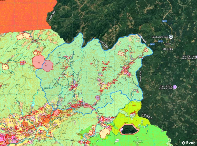 Bản đồ quy hoạch xã Vân Sơn