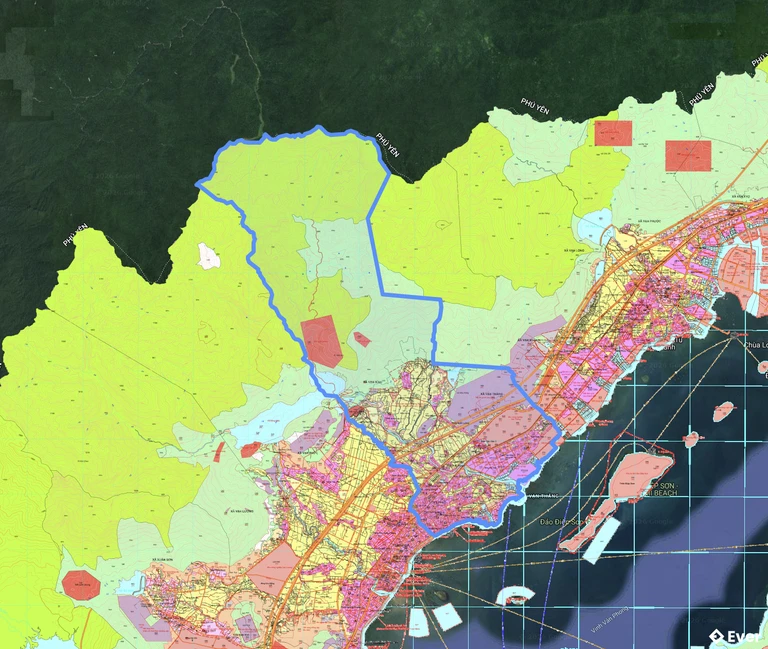 Bản đồ quy hoạch xã Vạn Thắng