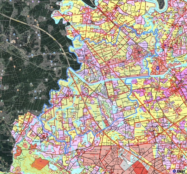 Bản đồ quy hoạch xã Việt Xuyên