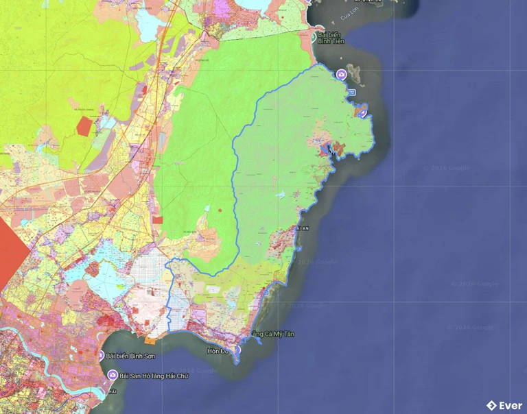 Bản đồ quy hoạch xã Vĩnh Hải