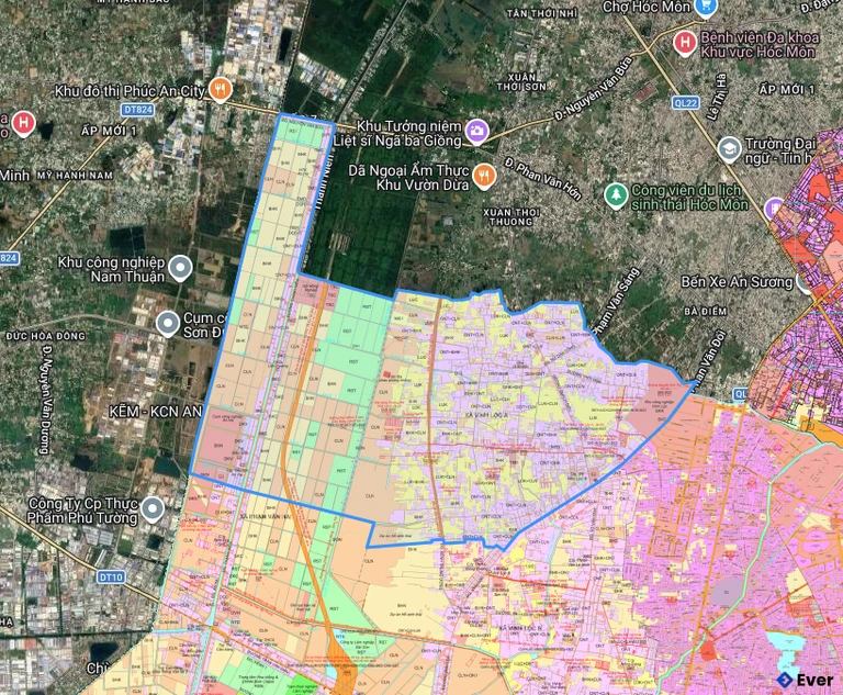 Bản đồ quy hoạch xã Vĩnh Lộc