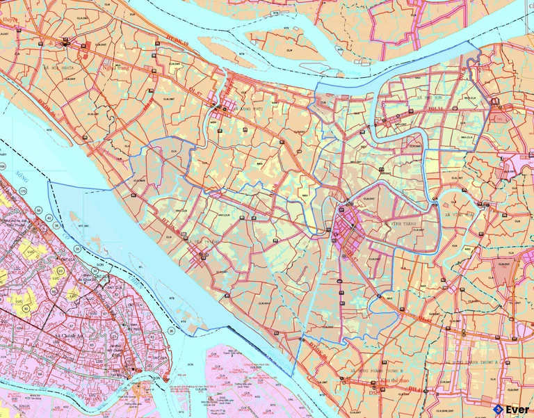 Bản đồ quy hoạch xã Vĩnh Thành