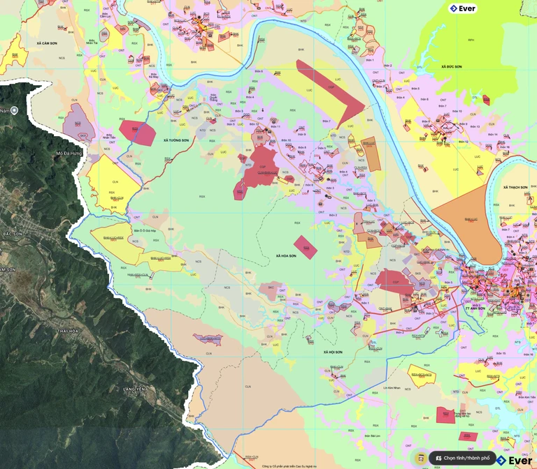 Bản đồ quy hoạch xã Vĩnh Tường