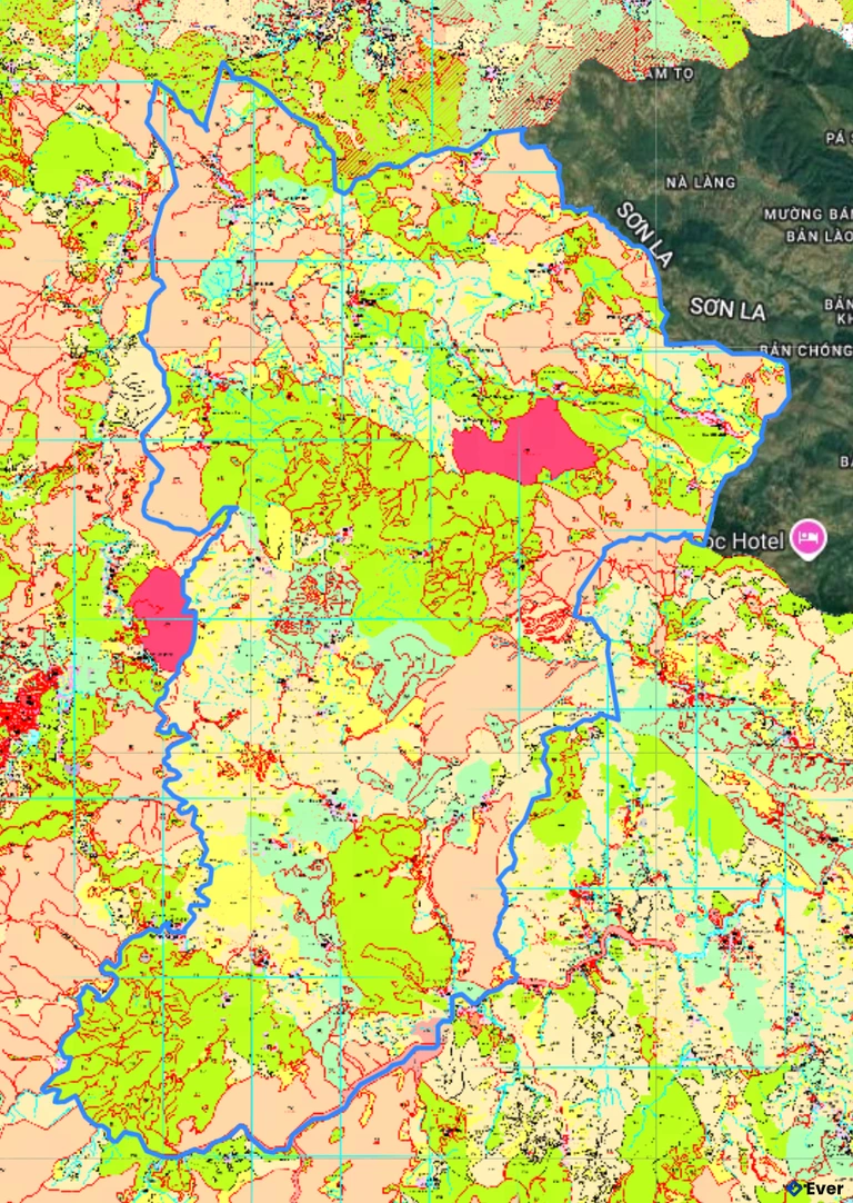 Bản đồ quy hoạch xã Xa Dung