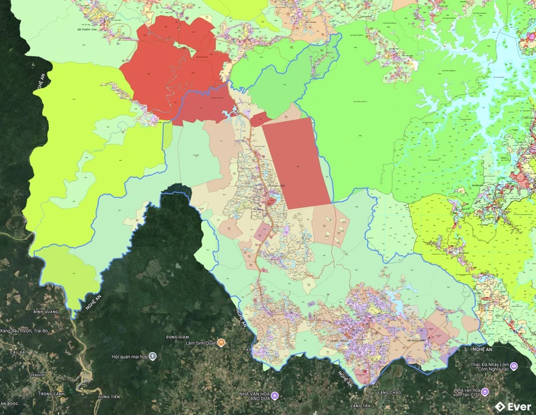 Bản đồ quy hoạch xã Xuân Bình
