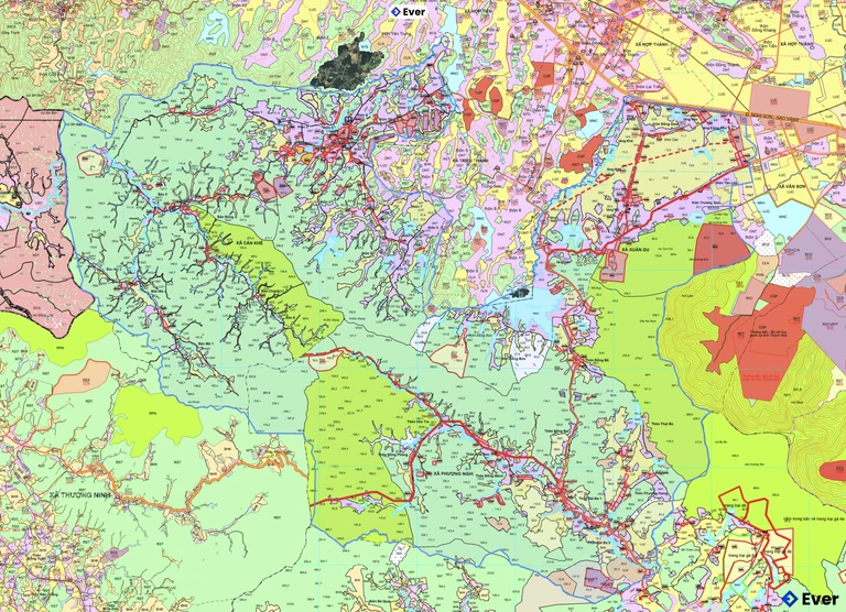 Bản đồ quy hoạch xã Xuân Du