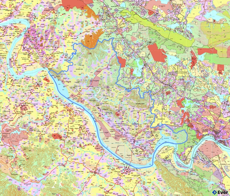 Bản đồ quy hoạch xã Xuân Lâm