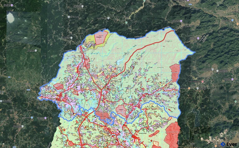 Bản đồ quy hoạch xã Xuân Lương