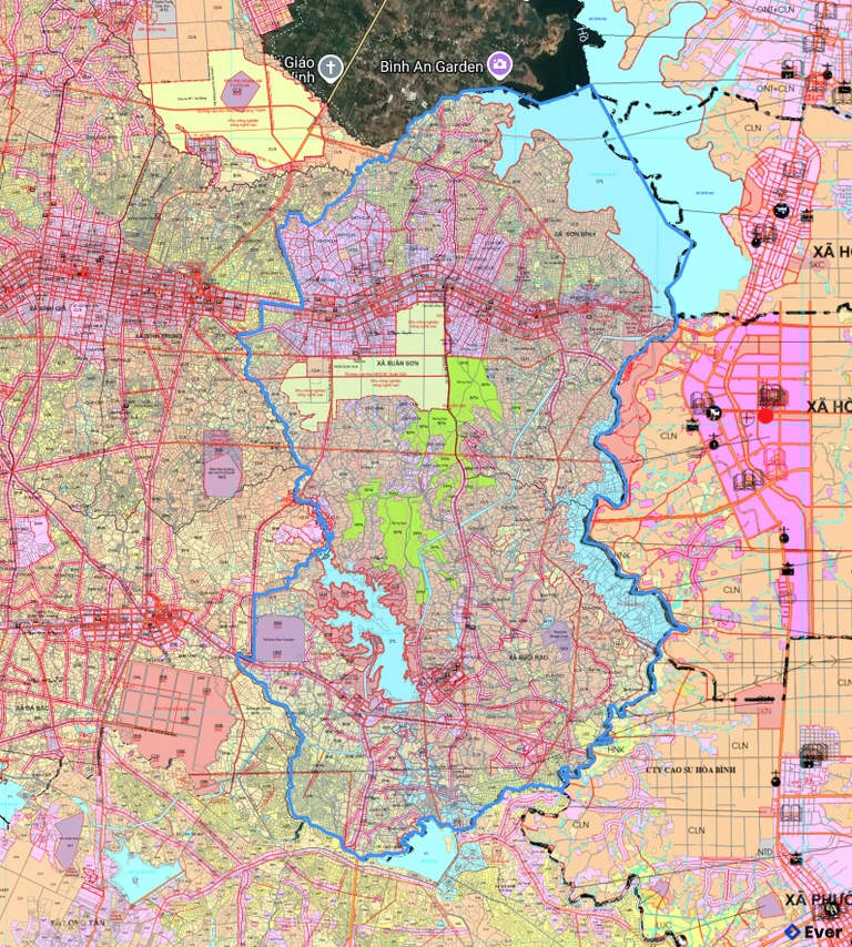 Bản đồ quy hoạch xã Xuân Sơn