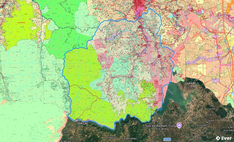 Bản đồ quy hoạch xã Ya Ly