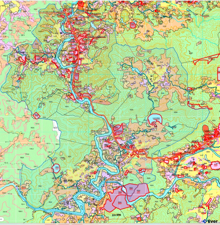 Bản đồ quy hoạch xã Yên Định