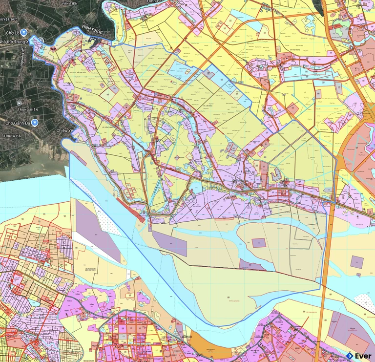 Bản đồ quy hoạch xã Yên Lãng