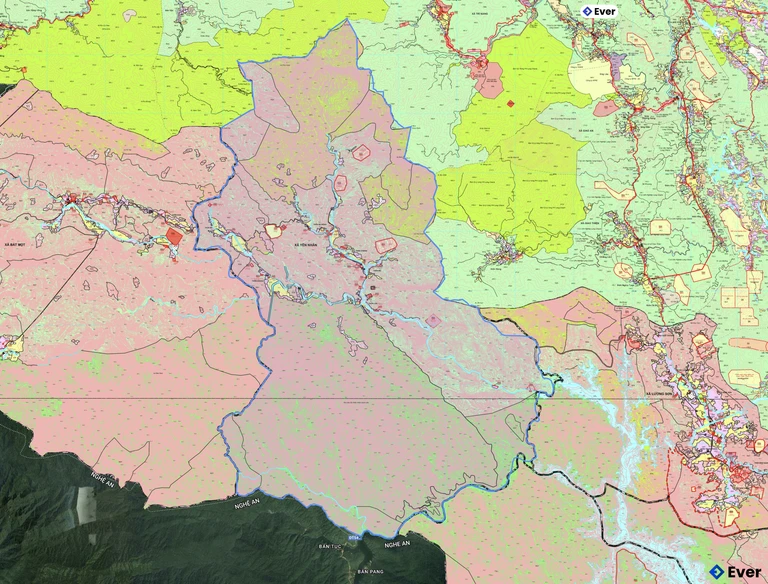 Bản đồ quy hoạch xã Yên Nhân