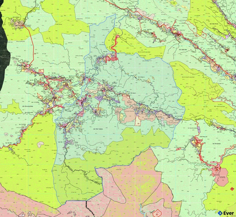 Bản đồ quy hoạch xã Yên Thắng
